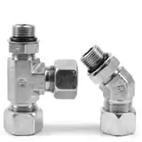 派克 EO DIN 標準彎通可調(diào)向高壓液壓管接頭