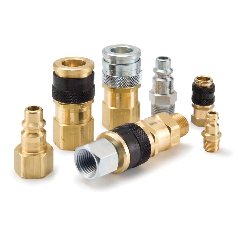 派克HF系列陽接頭 - 工業(yè)互換型，高流量氣動工具快換，推動式連接